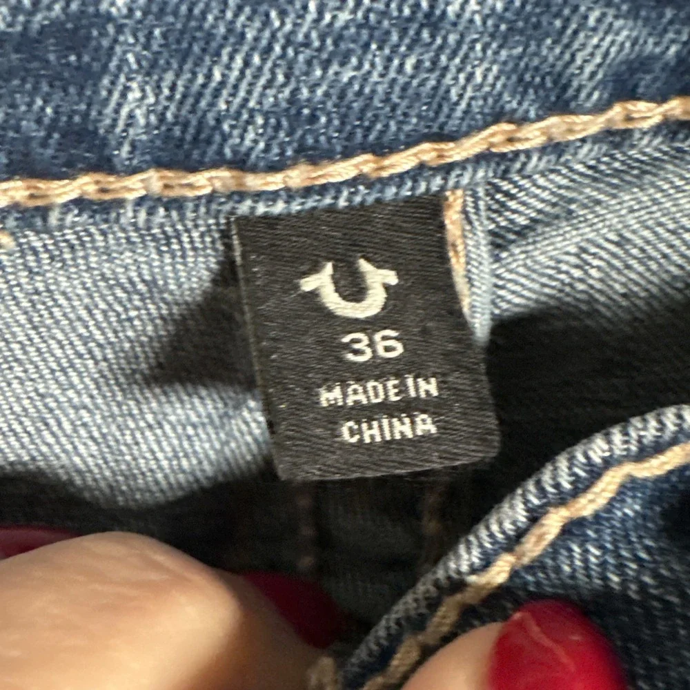 True Religion Ricky Relaxed Straight Jeans Men's W36 L34 Flap‎ Pocket NWT